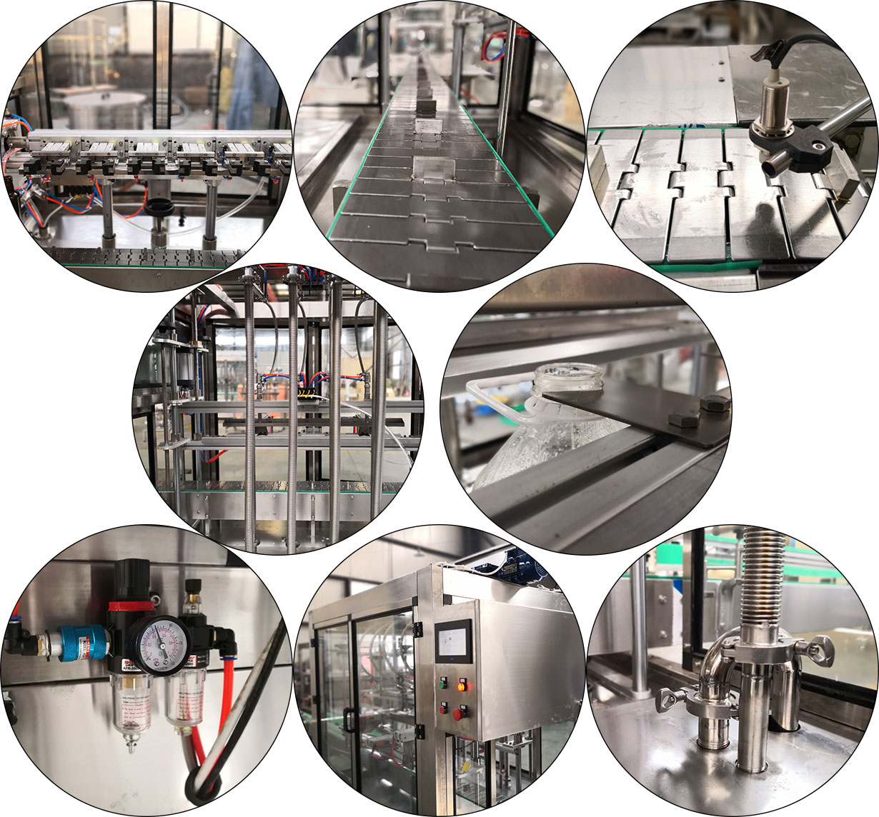 Aparat za punjenje pneumatskim flaširanim motornim uljem od 5 do 100 ml